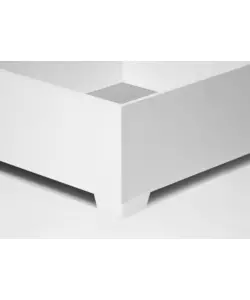 LETTO PIAZZA E MEZZA CONTENITORE CON PIEDINI "HI BOX" BIANCO 120X190 CM